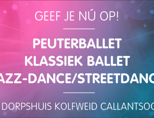 Peuterballet-, Klassiek ballet & Jazz-Dance/Streetdance lessen in Callantsoog